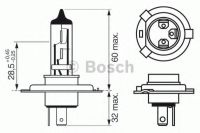 Лампа н4/werkst 12v 1987302041